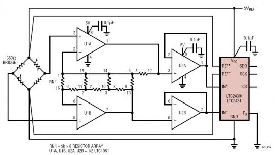 Full-Bridge Amplification Using Autozero Amplifiers to Reduce Input Referred Noise