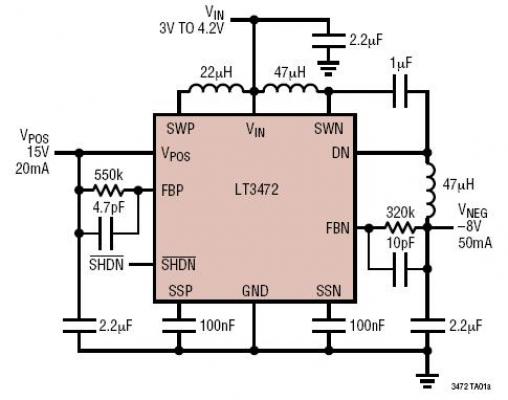 Li-Ion CCD Bias Supply